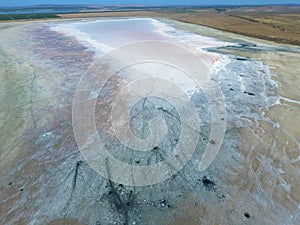 Top view of the salt lake mud sources. External similarity with