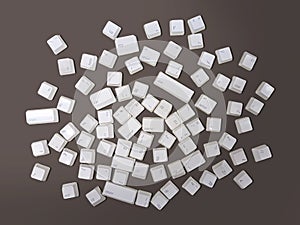 scattered keyboard buttons