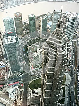 Top view shangai