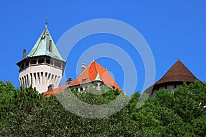 Top view of Smolenice Castle in the summer near the town of Smolenice, Slovakia