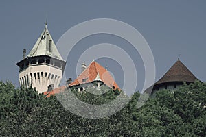 Top view of Smolenice Castle in the summer near the town of Smolenice, Slovakia