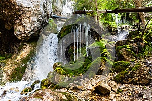 Top view of 7 springs waterfall cascada 7 izvoare photo