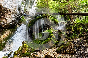 Top view of 7 springs waterfall cascada 7 izvoare photo