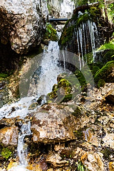 Top view of 7 springs waterfall cascada 7 izvoare photo