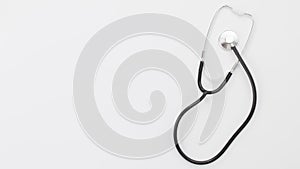 Top view stethoscope with copys space. High quality and resolution beautiful photo concept