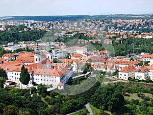 Top view of Strahov Monastery, Prague