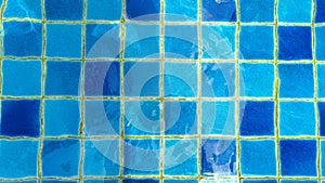 Top view Swimming pool bottom caustics ripple and flow with waves background