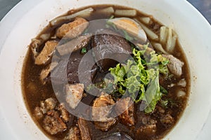 Rolled Rice Noodles in Five-spices Broth.
