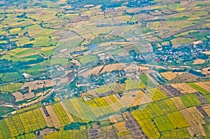 Top view of thailand