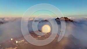 Top view of the third mountain on Madeira isalnd. Portugal