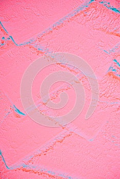 top view of tire print on pink
