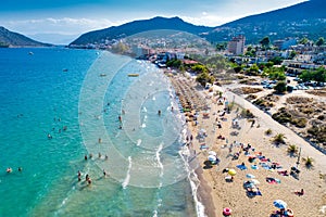 Top view of Tolo beach