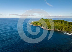 Top view of Tropical Island. Mindanao.