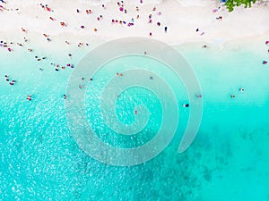 Top view of tropical RAYA island, Phuket Province, Thailand