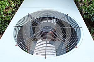 Top view of a typical heat pump