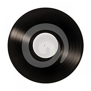 Top view on vynil plate