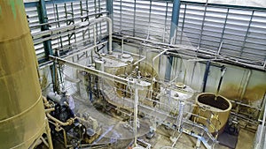 Top view water plant inthe factory