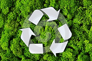 Recycle eco symbol photo