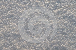 Top view of snow texture