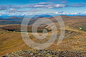 Top of the world highway, Yukon and Alaska