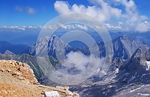 On top of the Zugspitze.