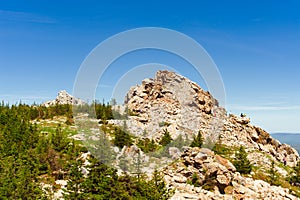 The top of the Zyuratkul ridge. Panorama view