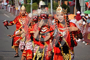 Topeng dance or beksan topeng dance from West Java.