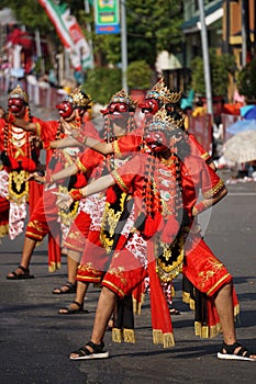 Topeng dance or beksan topeng dance from West Java.