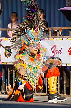 Topeng Ireng dance from Central Java on the 3rd BEN Carnival