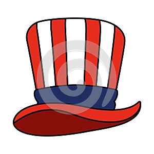 tophat with united states of america flag