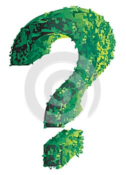 Topiary question mark