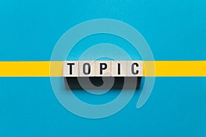 Topic word concept on cubes