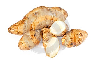 Topinambur or sunroot vegetables