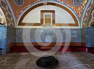 Topkapi palace interior detail Istanbul Turkey