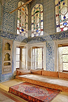 Topkapi Palace Interior, Istanbul, Turkey photo