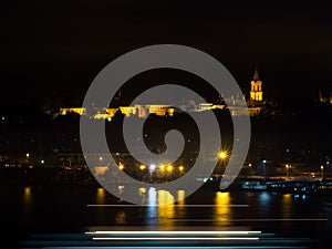 The Topkapi Palace at Night photo