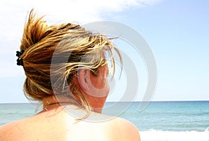 Topless Beach Girl
