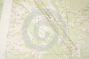 Topo Map and ruler