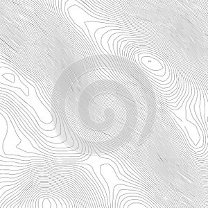 Topographic abstract contour map background. Elevation map. Hollow curved outline. Topological map vector.Geography and