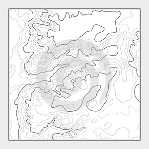 Topographic contour map background