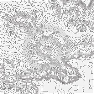 Topographic map background concept with space for your copy. Topo contour map background, vector illustration
