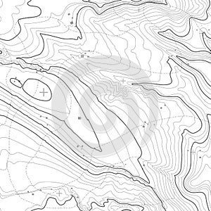 Topographic map background concept with space for your copy. Topography lines art contour , mountain hiking trail