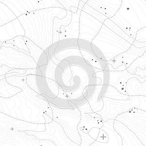 Topographic map background concept with space for your copy. Topography lines art contour , mountain hiking trail