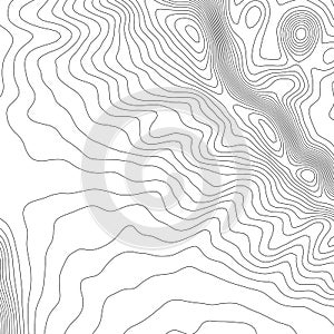 Topographic map background concept with space for your copy. Topography lines art contour , mountain hiking trail