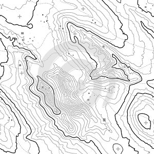 Topographic map background concept with space for your copy. Topography lines art contour , mountain hiking trail photo