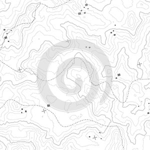 Topographic map background concept with space for your copy. Topography lines art contour , mountain hiking trail photo