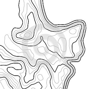 Topographic map background concept. Topo contour map. Geographic World Topography map grid. Line topographic map contour