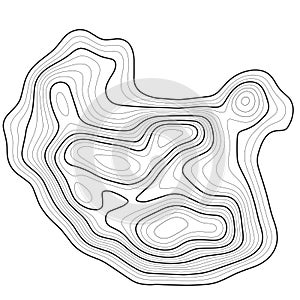 Topographic map background concept. Topo contour map. Geographic World Topography map grid. Line topographic map contour