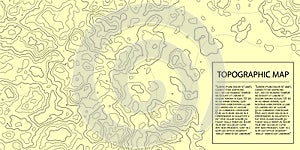 Topographic map background. Geographic abstract patterns grid. Vector illustration