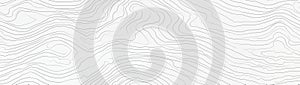 Topographic map background with light gray lines, vector illustration, topographical line pattern, seamless texture. AI generated